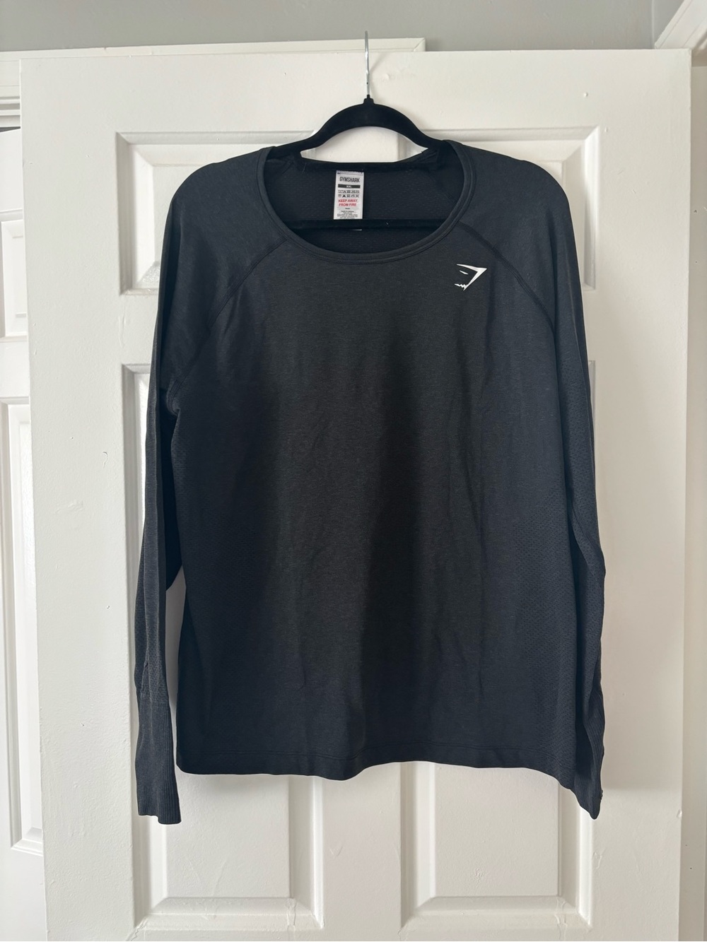 Gymshark Black Long-Sleeve Training Tee - XXL - Like New